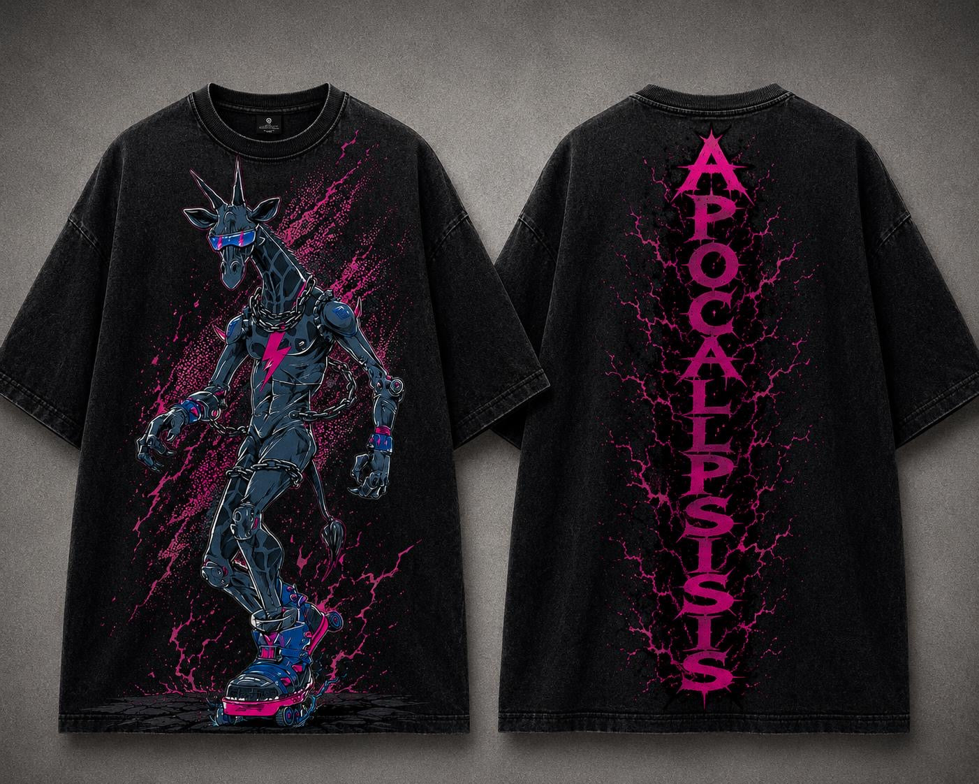 APOCALIPSIS GIRAFFE — Camiseta Oversized Skater Edition