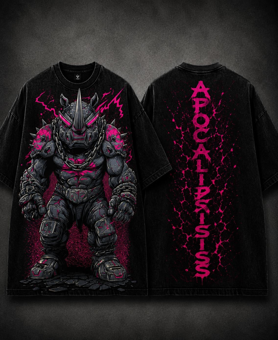 APOCALIPSIS RHINO — Camiseta Oversized Streetwear